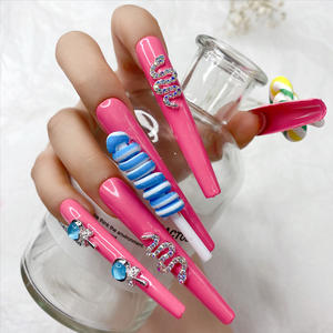 TSZS-<span class=keywords><strong>uñas</strong></span> <span class=keywords><strong>postizas</strong></span> <span class=keywords><strong>de</strong></span> Gel puntiagudas Extra largas, nuevas y populares, 2XL, 3XL, 4XL, cubierta completa, con bolsa, <span class=keywords><strong>2022</strong></span> - Product Image 6