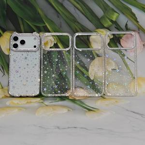 Funda de Lujo a Prueba de Golpes para Teléfono Móvil <span class=keywords><strong>11</strong></span>/<span class=keywords><strong>12</strong></span>/13/14/15/16/17 Pro Max, con Pequeñas Estrellas <span class=keywords><strong>y</strong></span> Diamantes, Fundas Protectoras para <span class=keywords><strong>iPhone</strong></span> 17 - Product Image 5