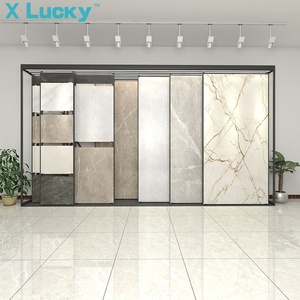 Lucky Custom Showroom Decoration Glass Display Cabinet <strong>Store</strong> <strong>Shop</strong> Online Showroom Paint Rack Floor <strong>Tile</strong> Rack - Product Image 2