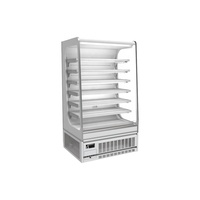 Lemari Pendingin Minimarket Tipe Air Curtain 2m Tinggi Dapat Disesuaikan Suhu -1C~7C Kapasitas 472L 0 Pintu 7 Rak