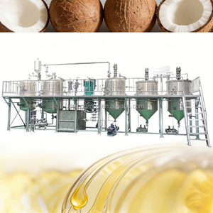Machine de raffinage d'huile de coco de type batch pour les Philippines, équipement de raffinerie d'huile de coco comestible à petite échelle pour usine d'huile - Product Image 1