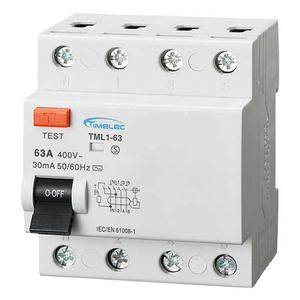 TML1-63อิเล็กทรอนิกส์ประเภท3P + N 63A rccb (RCD) - Product Image 1