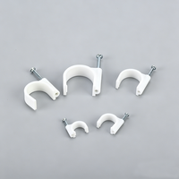 Clip de fixation en acier pour câbles, compact, gain de place, facile à dissimuler, adapté aux câbles fins et aux lignes réseau