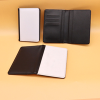 Couverture de portefeuille de passeport de voyage de luxe personnalisée Sublimation imprimée porte-passeport de créateur en cuir vierge avec style à la mode