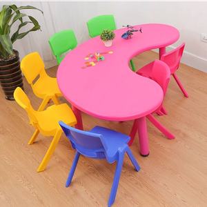 Tavolo per bambini e sedia set per asilo nido in età prescolare per bambini mobili da esterno scuola scrivania e sedia - Product Image 6
