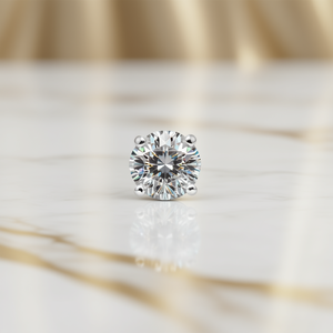 Anillo de Diamante Solitario en Oro Blanco, Corte Brillante Redondo, Color D, Natural, Certificado por GIA, Joyería de Compromiso para Mujer - Product Image 2