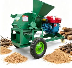 Broyeur de bois agricole, déchiqueteuse de bois <span class=keywords><strong>pour</strong></span> branches, bûches, <span class=keywords><strong>bambou</strong></span> et déchets de biomasse - Product Image 1