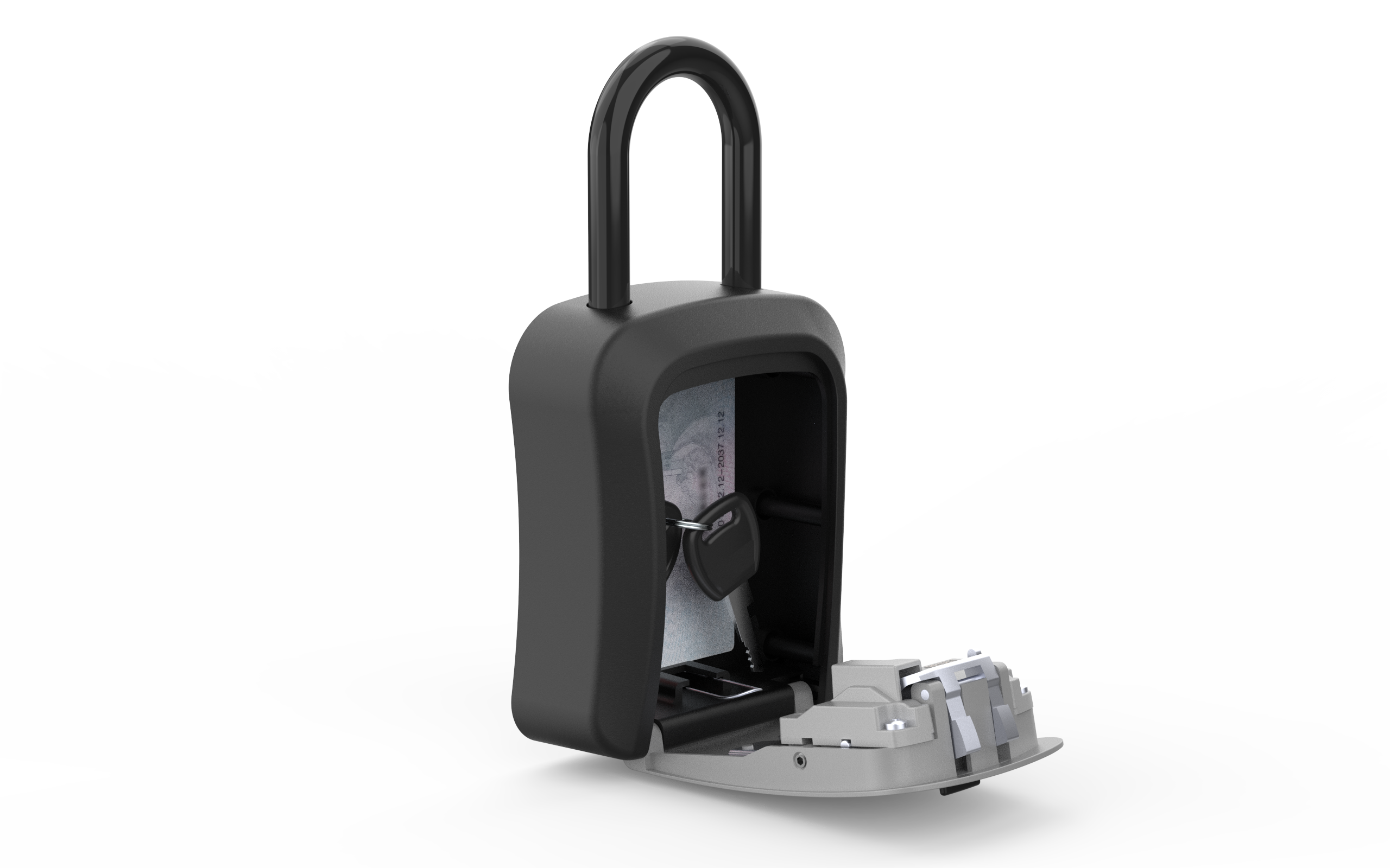 G7 Modern Wall Mounted Aluminium ABS Key Safe Box 4-Digit Padlock