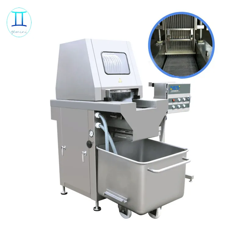 Professional Factory Supply Automatic Chicken Meat Brine Injector Machine / Fish Marinade Inject Machine