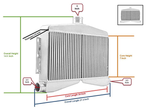 IC-012 <span class=keywords><strong>Intercooler</strong></span> Turbo Đôi 610*330*90 - Product Image 4