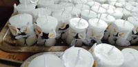 Fournisseur de bougies blanches en forme d'ange bébé et de fleurs de lys pour mariage, anniversaire et pâtisserie de gâteaux pour bébé pour la Saint-Valentin