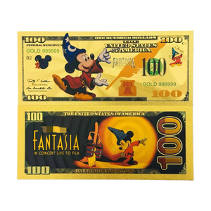 Billete <span class=keywords><strong>de</strong></span> Banco FANTASIA <span class=keywords><strong>de</strong></span> Doble Cara con 5 Modelos <span class=keywords><strong>de</strong></span> América 2026, Chapado en Oro <span class=keywords><strong>de</strong></span> 24K con Impresión Tipográfica para Regalos - Product Image 6