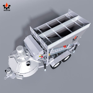 Centrale à béton mobile SDDOM 25m³/h, petite et compacte, avec machine à mélanger le ciment - Product Image 3