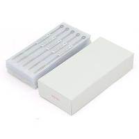 Aiguilles de tatouage professionnelles en acier inoxydable pour sourcils et art corporel, diamètre 0,35 mm, jetables et stérilisées avec membrane – Vente en gros