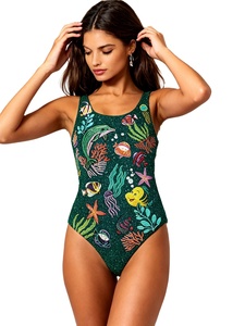 Traje de Baño Entero con Cuentas, Estilo Tropical, Inspirado en la Costa Australiana - Product Image 5