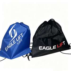 Free Design Printed Logo Promotional Lightweight Sport Gym Custom Drawstring Backpack Waterproof Nylon Polyester Draw <b>String</b> <b>Bag</b> - Product Image 1