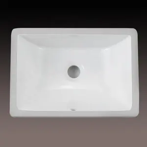 UNDERMOUNT כיורים 18 אינץ מעגל אמבטיה אמנות קרמיקה כביסה אגן