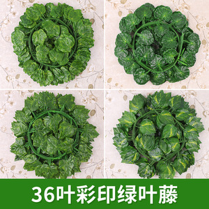 Lierre artificiel Hua Qianyun 200cm+ Feuilles vertes en soie Décoration de mariage et de maison - Product Image 5