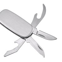 Couteau de poche pliable tactique EDC mini en acier inoxydable 440, style italien et suisse, avec porte-clés, vente en gros