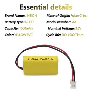 แบตเตอรี่ <span class=keywords><strong>Ni</strong></span>-<span class=keywords><strong>Cd</strong></span> AA <span class=keywords><strong>1000mah</strong></span> 3.6V แบบชาร์จได้ ชุดแบตเตอรี่ 3.6 โวลต์ <span class=keywords><strong>1000mah</strong></span> แบตเตอรี่ 3.6v Nicd Aa สำหรับโทรศัพท์ไร้สาย - Product Image 4