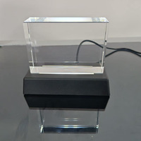 Bloques de Cristal K9 en Blanco para Máquina UV XTool, Grabado Láser, Marco de Fotos 3D Familiar con Base LED, Venta al Por Mayor del Fabricante