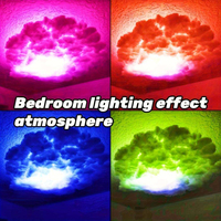 Lampe d'ambiance 3D faite à la main avec contrôle par application BGST, lumières RGB en forme de nuage de tonnerre pour la chambre, salle de jeux électroniques