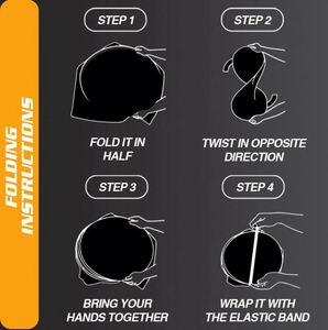 Pare-soleil de voiture pliable en polyester à impression personnalisée, double cercle, avec logo Tesla, pour pare-brise, modèles 3 et Y - Product Image 6