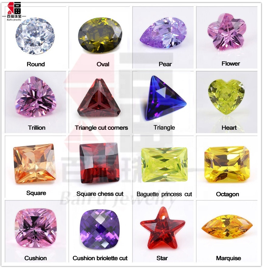 BaiFu 5A DELLA Pietra Preziosa Della CZ Zircone Pietra Cubic Zirconia