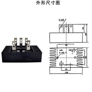 Módulo Rectificador de Puente de Diodos Trifásico 100A 1600V 1000V 1200V AC a DC, Regulador de Voltaje para Generador, Piezas SQL100A - Product Image 6