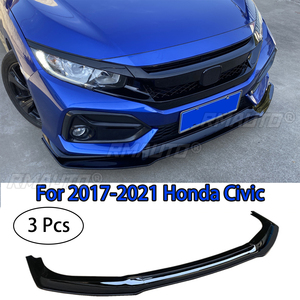 สำหรับ Honda Civic SI รุ่น 2/4 ประตู ปี 2017-2021 และรุ่น Hatchback ปี 2017-2021 ทั้งหมด ชุดแต่งลิ้นกันชนหน้า 3 ชิ้น - Product Image 1