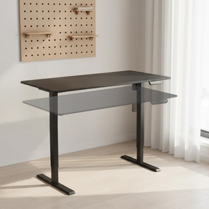 <span class=keywords><strong>Bureau</strong></span> informatique réglable à double colonne en acier inoxydable, design ergonomique moderne, avec moteur électrique simple et inversé, à prix abordable - Product Image 1