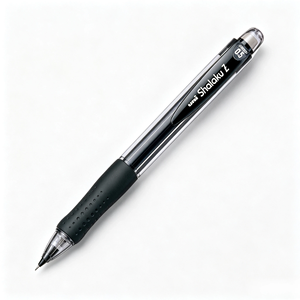 Crayon mécanique Uni Shalaku M5 100 0,5 mm, corps transparent, grip en caoutchouc souple, pour étudiants, écriture, Japon, unisexe - Product Image 5