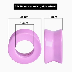 ล้อเซรามิกแข็งขนาด 35*18 มม. สำหรับลากลวด ล้อพอร์ซเลนนำไฟฟ้า รับผลิตตามแบบ OEM ได้รับการรับรองมาตรฐาน ISO9001 ใช้งานได้ยาวนาน - Product Image 6