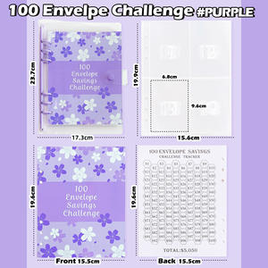 Couverture robuste en PVC feuilles rigides de haute qualité planificateur d'<span class=keywords><strong>organisation</strong></span> financière pour la budgétisation gestion <span class=keywords><strong>des</strong></span> <span class=keywords><strong>dépenses</strong></span> feuilles mobiles - Product Image 4