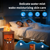 Pengharum Udara Humidifier Kabut Dingin Grosir untuk Kamar Tidur Rumah 3L Humidifier Ultrasonik Senyap dengan Efek Api untuk Ruangan Besar Rumah Kantor