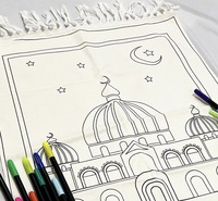 2022 Meistverkaufter Muslimischer Kinder-Zeichenmatte DIY-Design Kinder-Gebetsteppich Geringe Mindestbestellmenge Ramadan-Geschenk