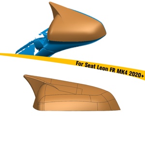 Accessoires extérieurs Haosheng, coque de rétroviseur extérieur noir brillant, couvre-rétroviseurs latéraux pour <span class=keywords><strong>Seat</strong></span> <span class=keywords><strong>Leon</strong></span> <span class=keywords><strong>FR</strong></span> <span class=keywords><strong>MK4</strong></span> 2020+ - Product Image 1