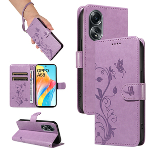 WOBURN Cover Sfumata Per Oppo A57s/A57 + 2 Vetri Temperati - Custodia Morbida TPU Antiurto, Rosa Verde
