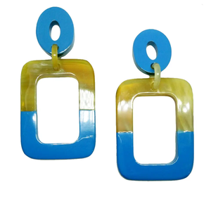 Pendientes de Cuerno de Búfalo Lacado Hechos a Mano de Alta Calidad, Pendientes Artesanales, Gran Venta 2026 - Product Image 1