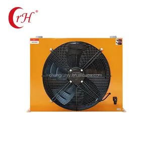 Radiador de grúa práctico, intercambiador de calor de grúa integrado, refrigerado por aire enfriador de aceite, ventilador de CC, radiador, tipo ventilador, tipo radiador, tipo grúa