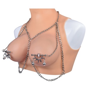 ที่หนีบหัวนมแบบหนัก QKKQ พร้อมโซ่เหล็กสำหรับพันธนาการหน้าอก BDSM ของเล่นสำหรับผู้หญิง ที่หนีบหัวนม ของเล่นทางเพศสำหรับผู้หญิง - Product Image 5
