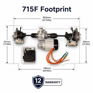 Unidad de Transmisión Eléctrica Compacta QY, Eje Trasero Desacoplado, Carcasa Fundida a Presión, Potencia Nominal de 2-3KW, Triciclo Eléctrico para Logística y Mensajería - Product Image 4