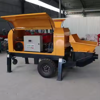 Petite pompe à béton à performance avancée avec nouvelle conception Structure secondaire inclinée Composants du noyau du moteur Pompe de coulée