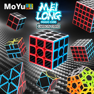 Venta al por mayor personalizado MoYu fibra de carbono <span class=keywords><strong>2x2</strong></span> 3x3 4x4 5x5 <span class=keywords><strong>cubo</strong></span> Alien serie SQ1 Skew Pyramid Set pegatina suave <span class=keywords><strong>cubo</strong></span> mágico - Product Image 2