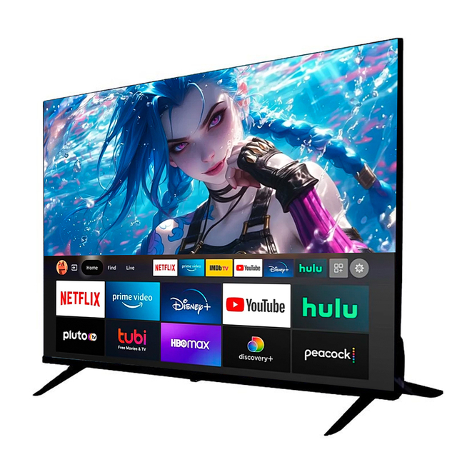 Frameless Pixel Custom Sizes OEM 32 43 50 55 60 65 70 75 85 100 Inch 4K 8K Ultra HD LED OLED QLED Android WiFi Smart TV Oled Tv