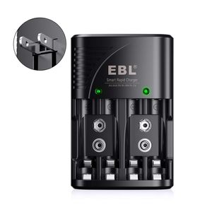 Cargador Rápido Inteligente EBL para Baterías Recargables de Iones de Litio AA/AAA de 9V, Ni-MH, Ni-CD con Puerto de CC para Uso con Micrófono - Product Image 2