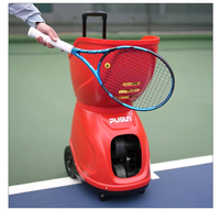 Robot Lanzador de Pelotas de Pickleball Profesional PUSUN PT-9001, Portátil, con Control Remoto ABS, Batería de Litio de Alta Velocidad, para Entrenamiento