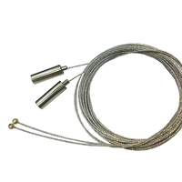 Kit de suspension et de fixation pour lampes à suspension, avec fils en acier de 1m et vis, pour l'ajustement des panneaux lumineux LED au plafond, accessoires de câblage
