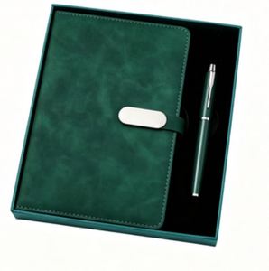 Carnet de notes A5 promotionnel 2026 avec stylo pour cadeau, agenda d'affaires personnalisé avec logo, bloc-notes et stylo en coffret cadeau - Product Image 1