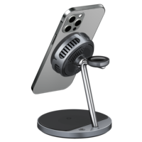 Station de charge sans fil magnétique 4 en 1 Qi2.2 25W avec ventilateur de refroidissement pour Galaxy iPhone IWatch écouteurs